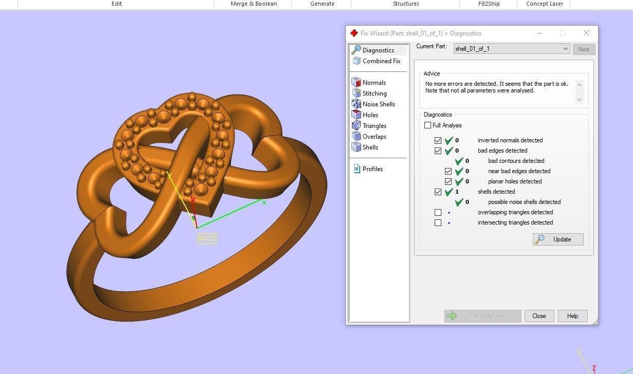Heart Infinity Ring 3D print model_4