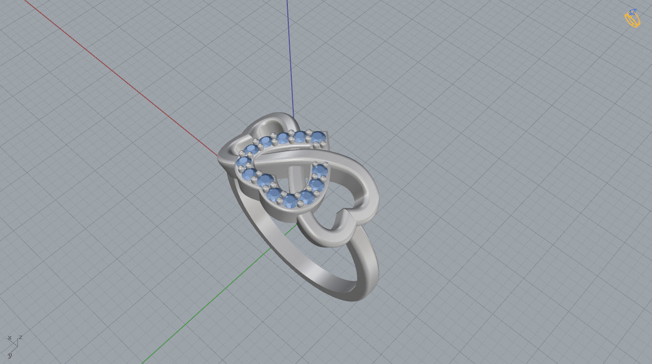 Heart Infinity Ring 3D print model_10