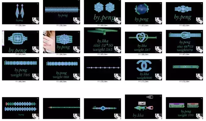 20 models rihone drawing 3 d