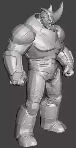 Rhino 3d model STL ready for 3d printing Marvels Series  3D print model