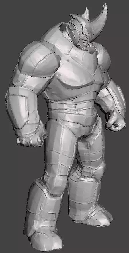 Rhino 3d model STL ready for 3d printing Marvels Series  3D print model_0