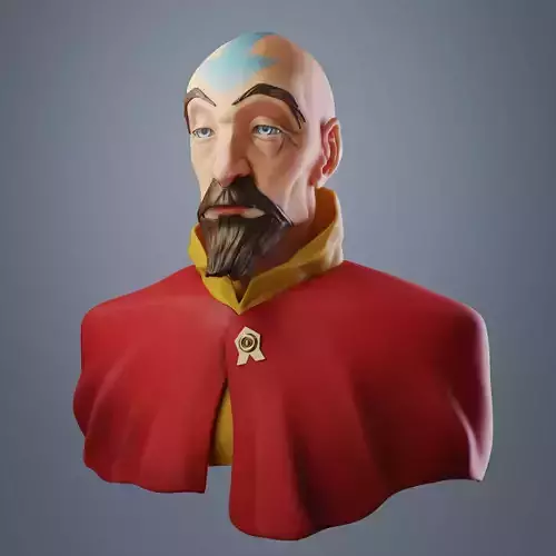 Tenzin Bust - Avatar The Legend of Korra Fanart 3D print model