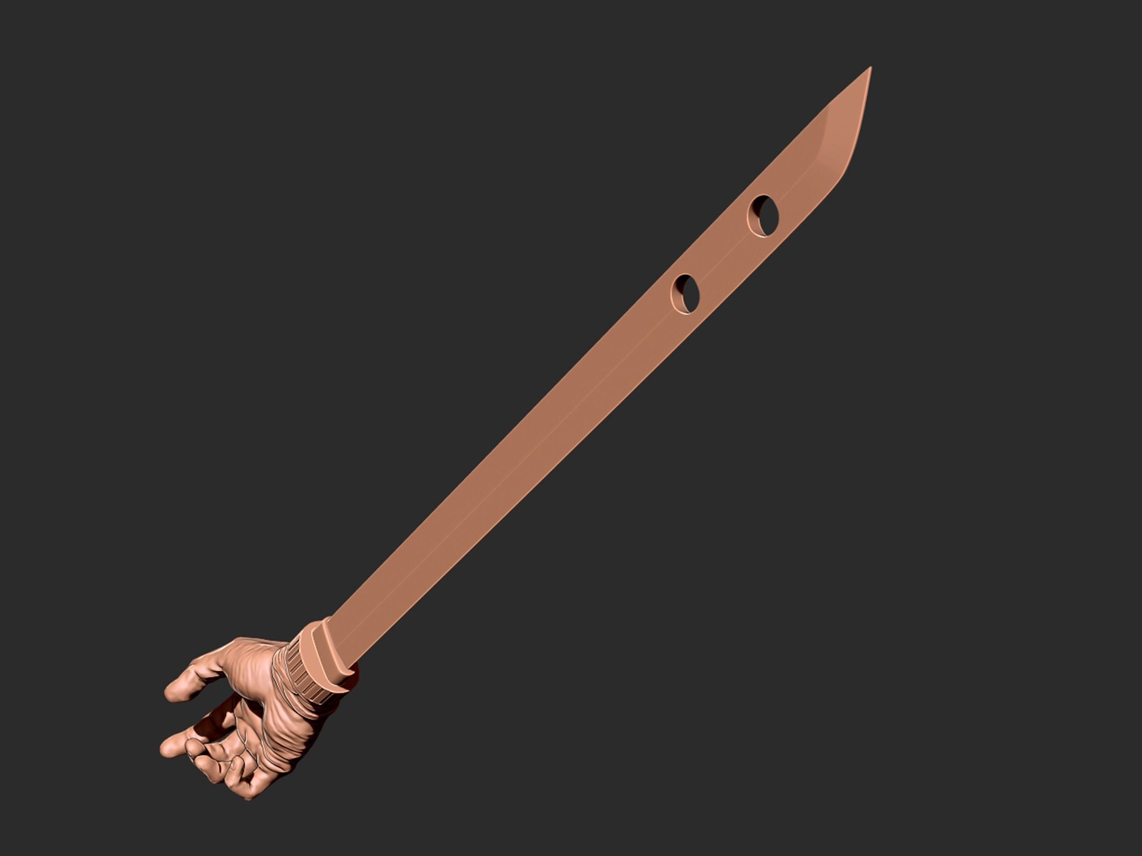 Shigemo Hand Sword - Jujutsu Kaisen Cosplay 3D print model_3