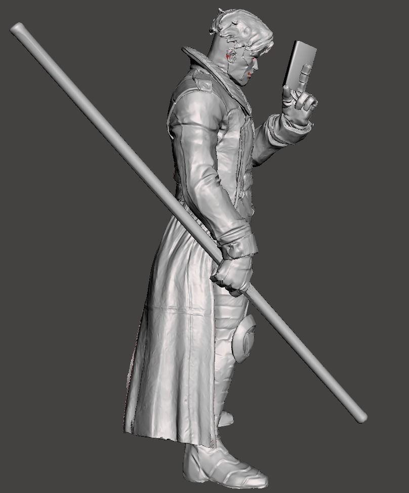 Gambit 3d model STL ready for 3d printing Marvels 3D print model_1