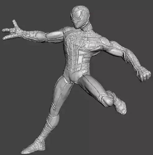 Spiderman 3d printing STL ready model marvels  3D print model