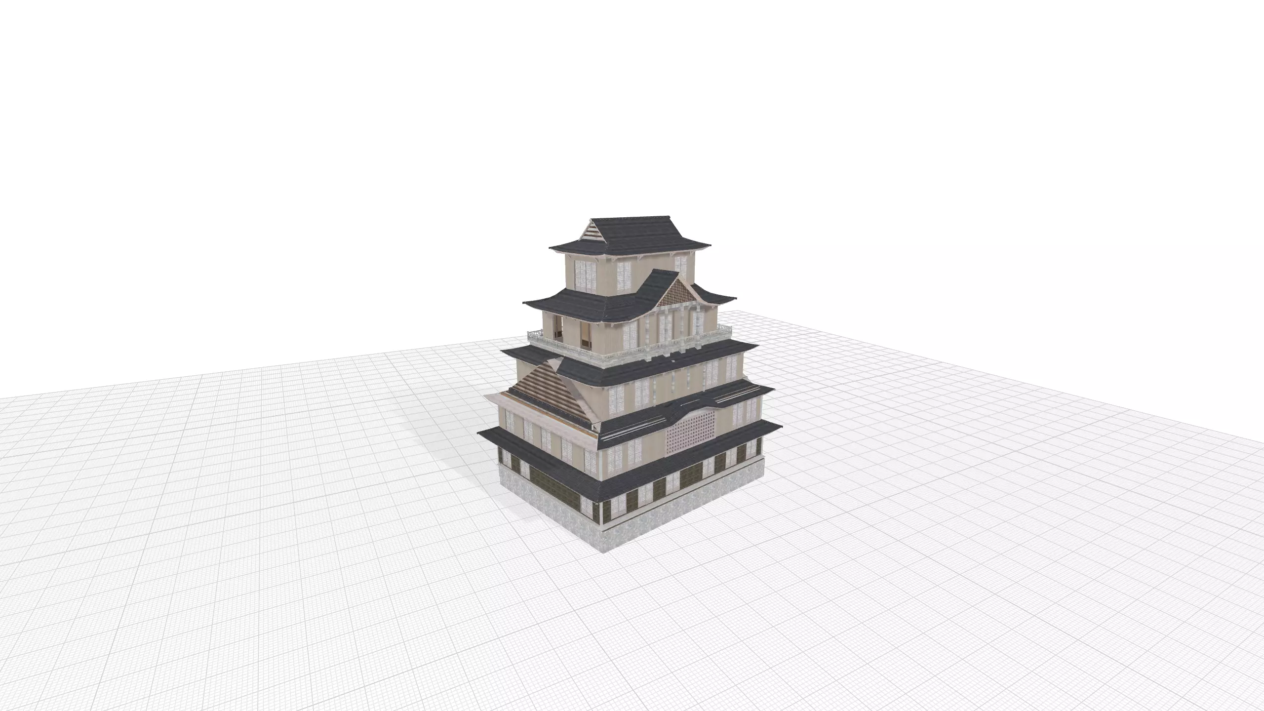 Oriental tower Free 3D model_0