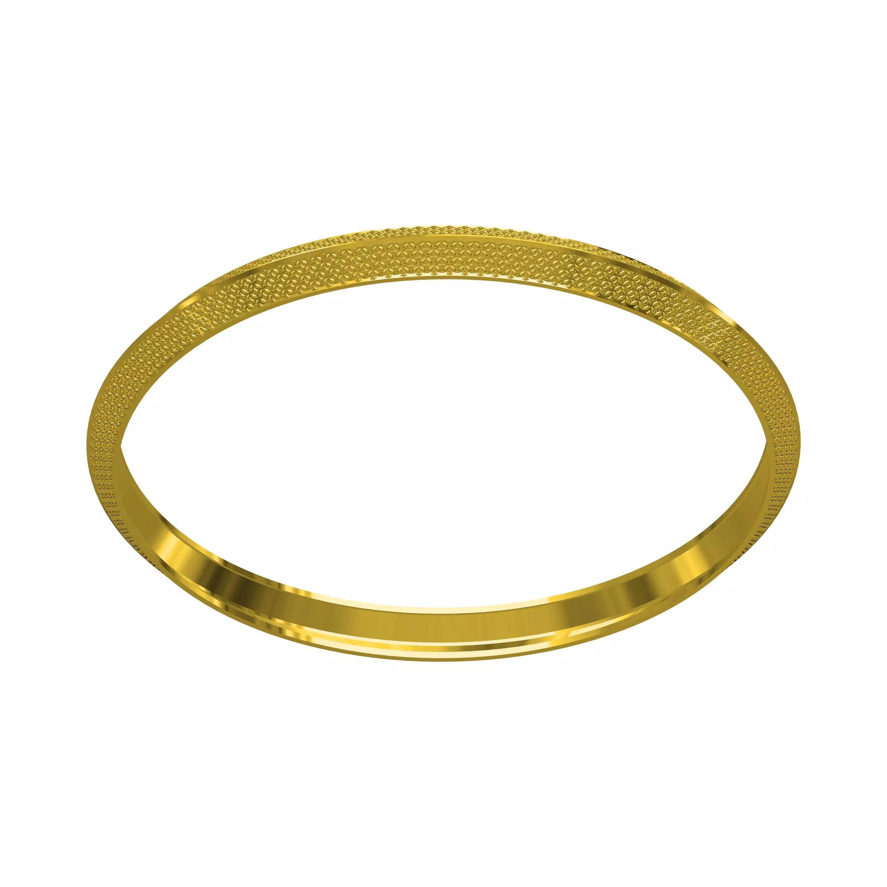 Simple Designed Golden Bangle 3D print model