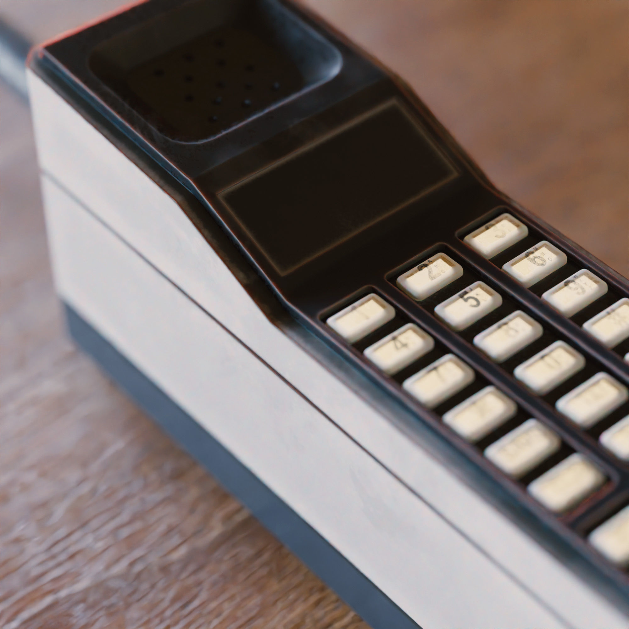 Motorola DynaTAC 8000x Vintage Cell Phone  3D model_2