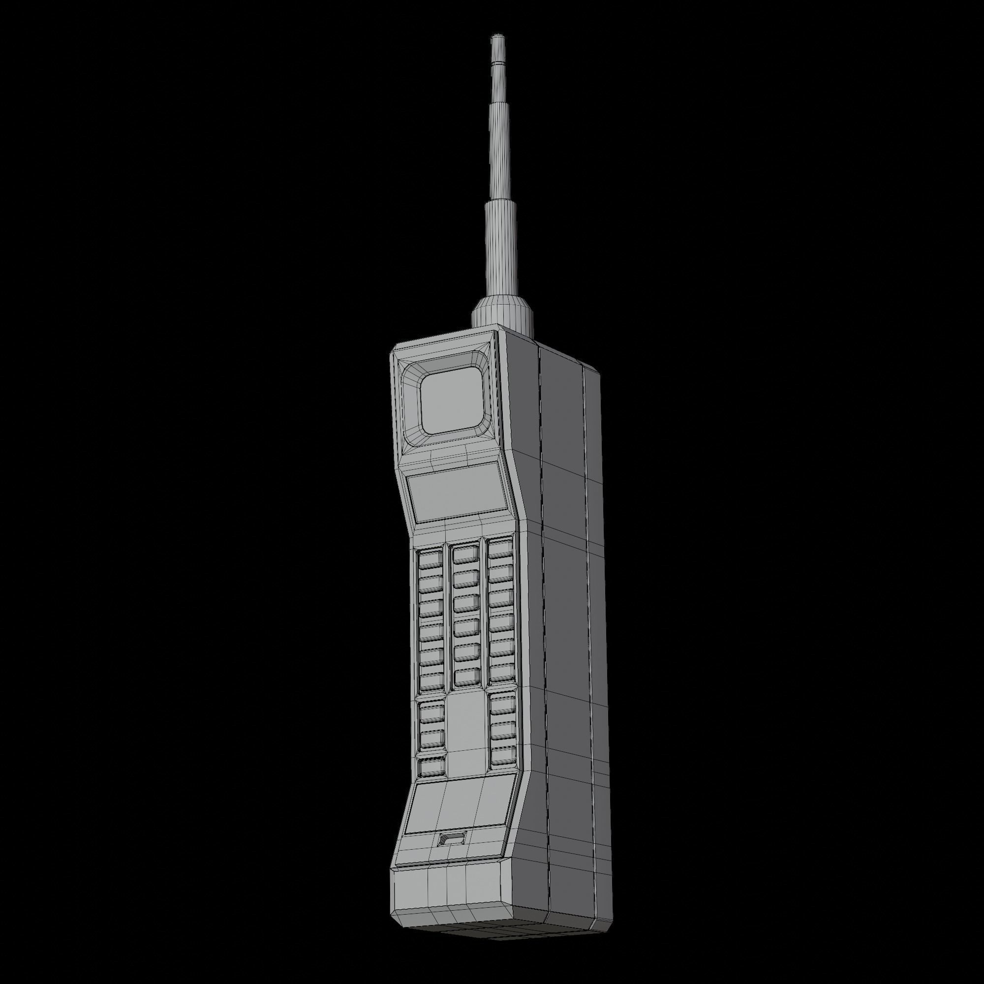 Motorola DynaTAC 8000x Vintage Cell Phone  3D model_5
