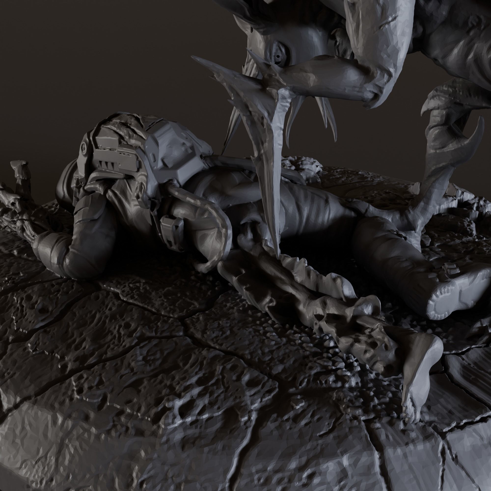 DEATH OF ASTRONAUT 3D print model_2