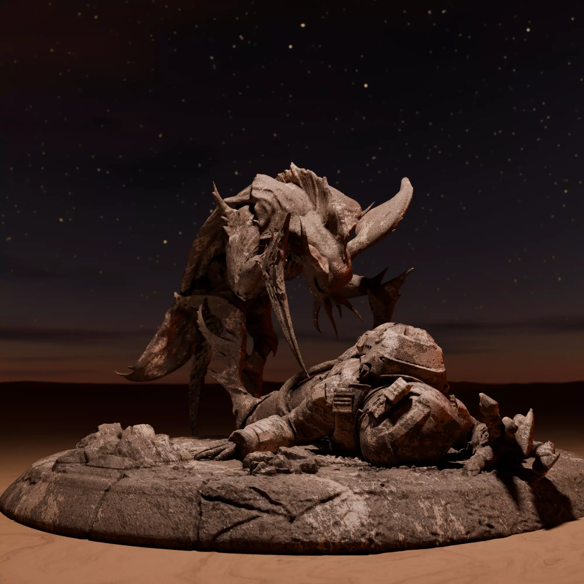 DEATH OF ASTRONAUT 3D print model_0