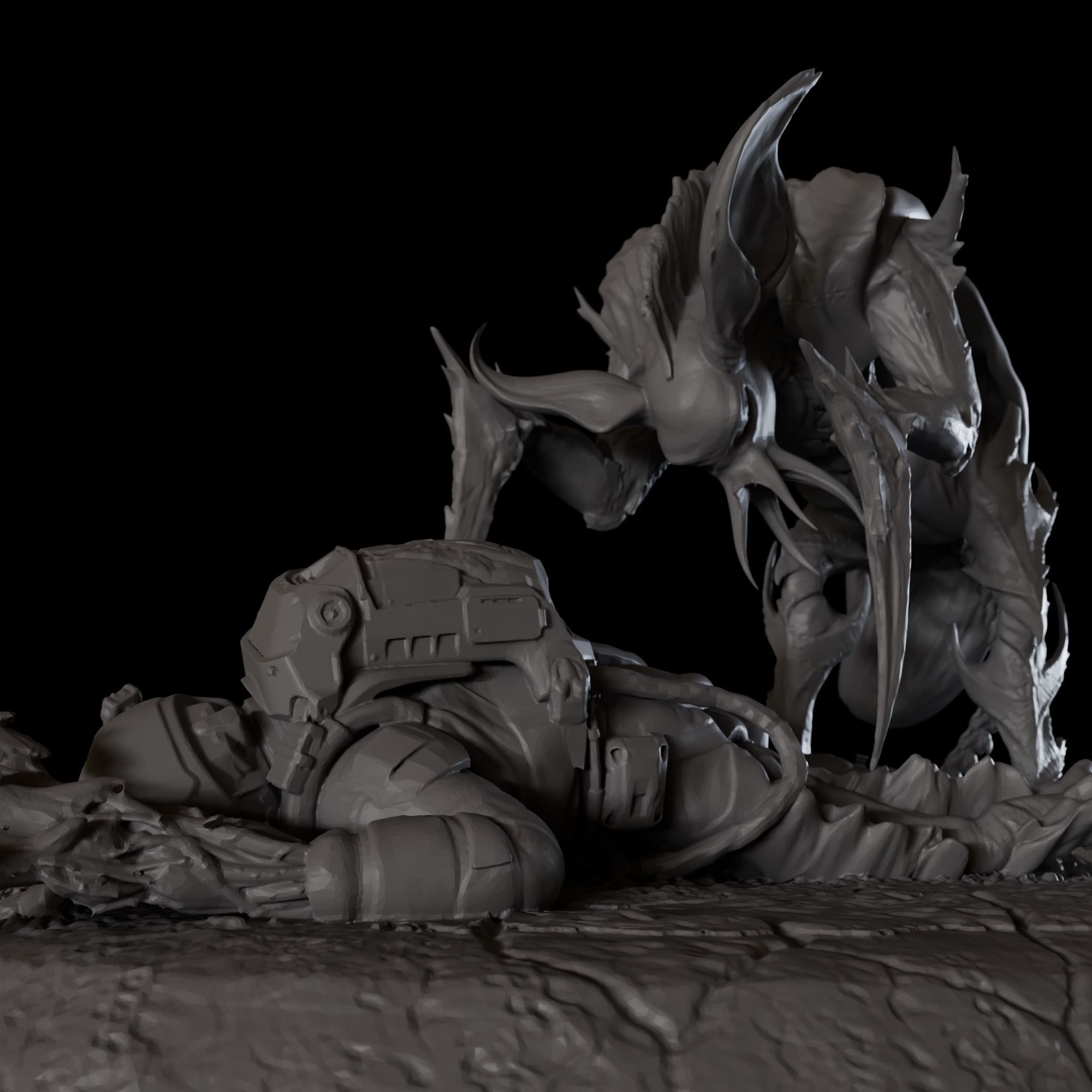 DEATH OF ASTRONAUT 3D print model_4
