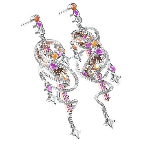 Large Diamond Earring 3D print model
