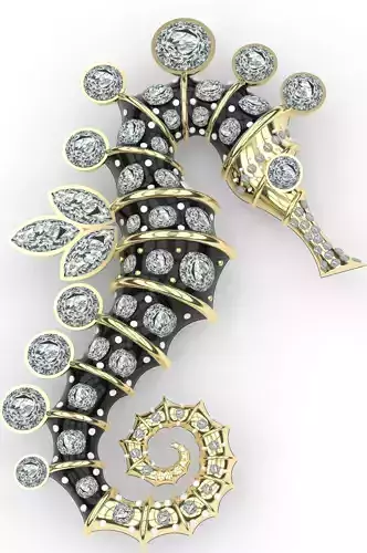 JEWEL CAVALLUCCIO MARINO HIPPOCAMPUS 3D print model