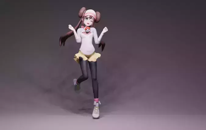 Anime Character - Rosa 3D model