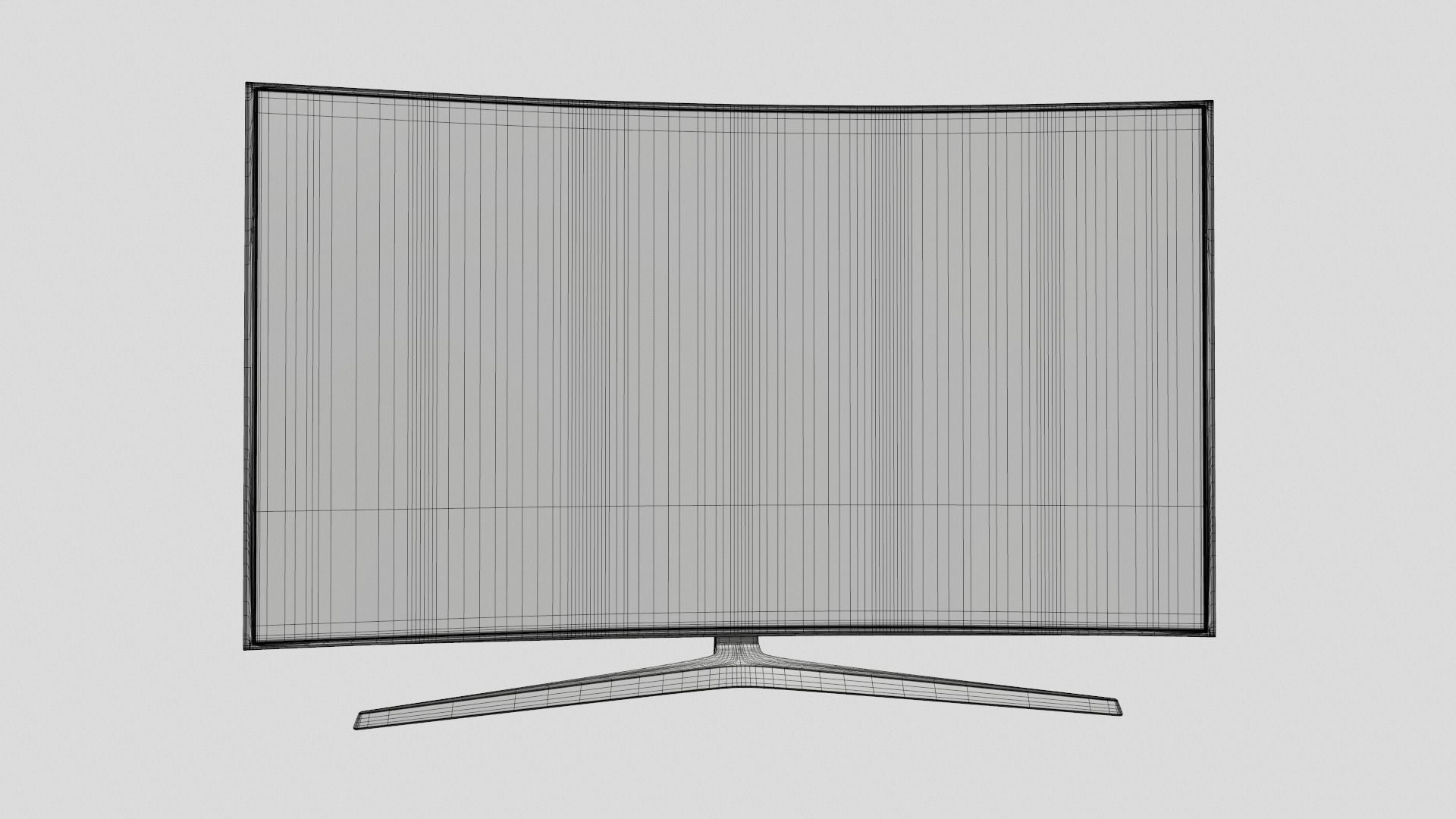 Samsung Curved Led TV 3D model_12