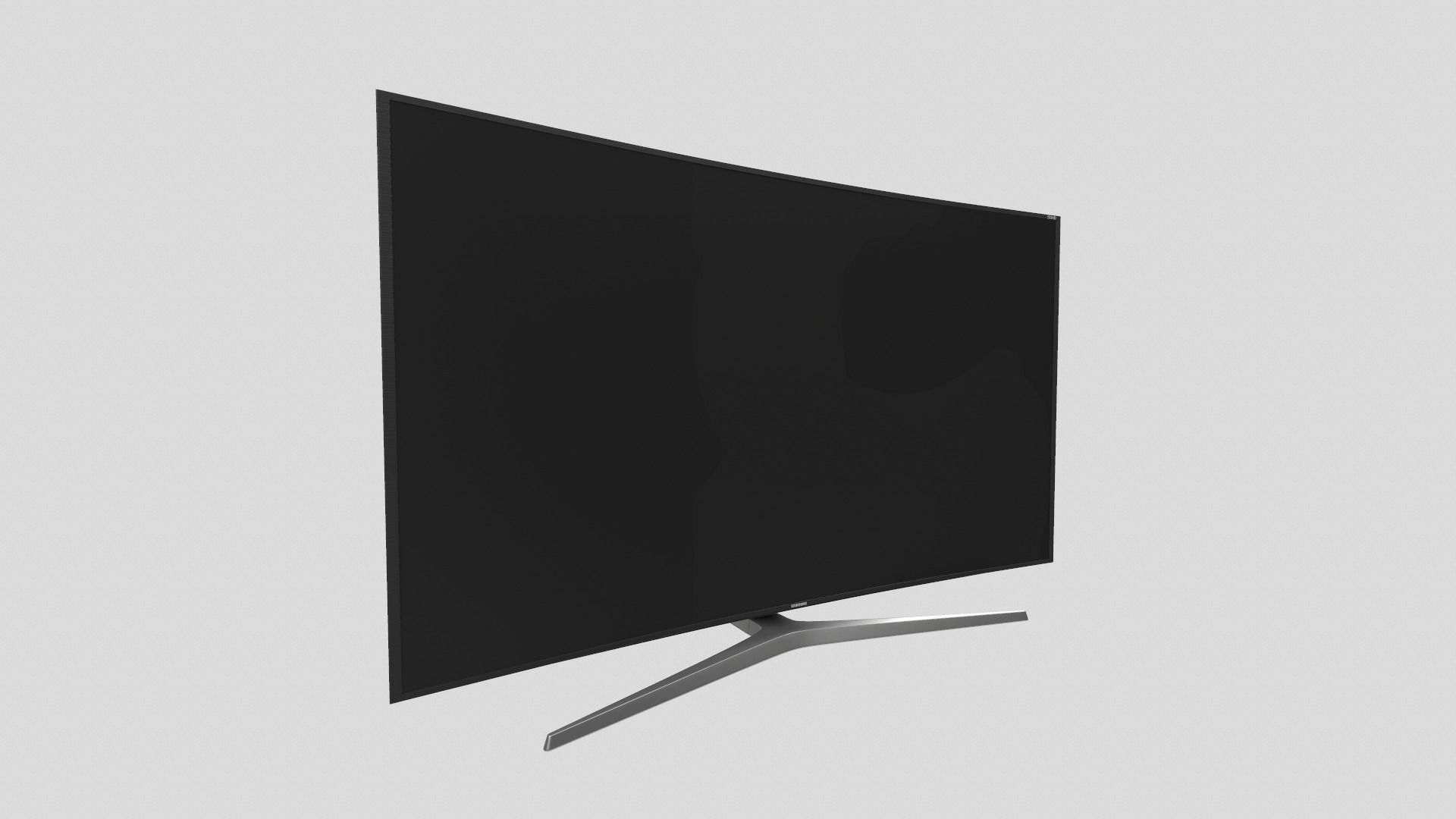 Samsung Curved Led TV 3D model_2