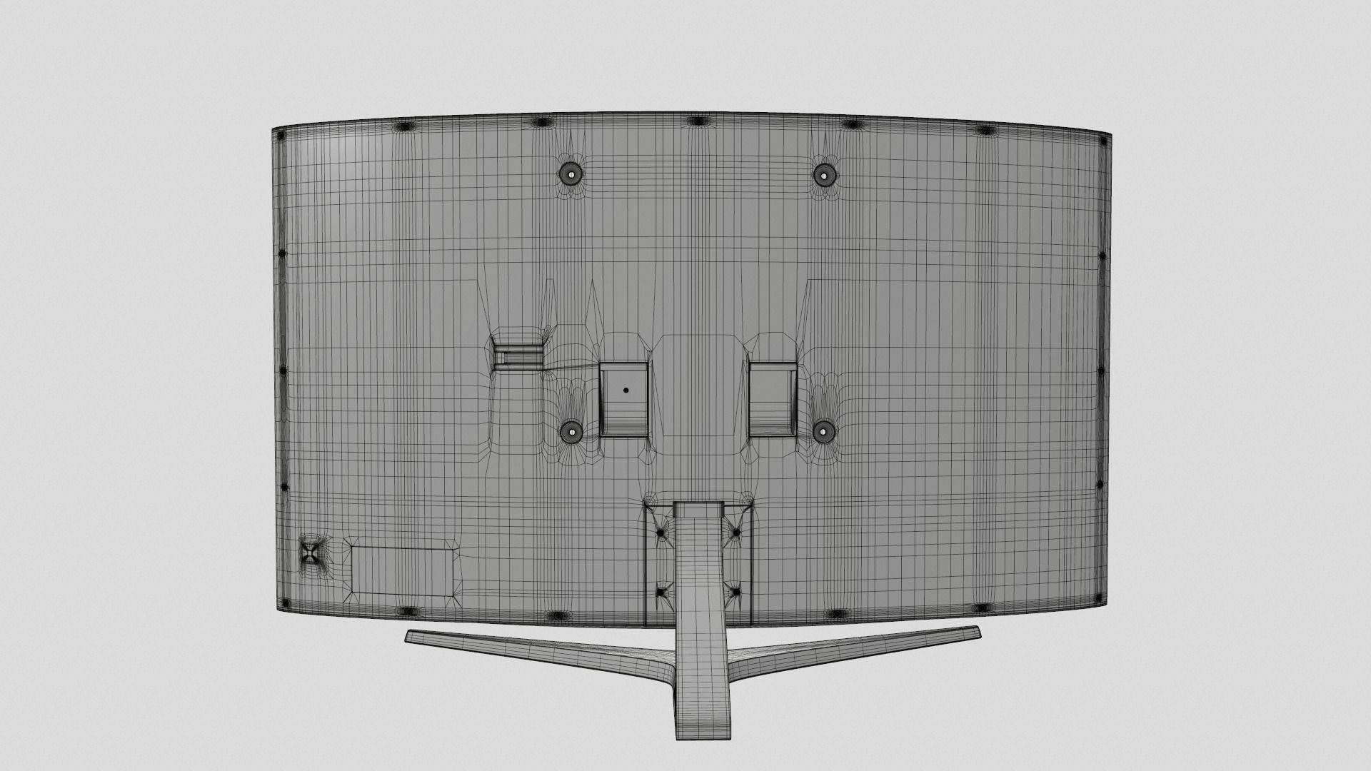 Samsung Curved Led TV 3D model_10