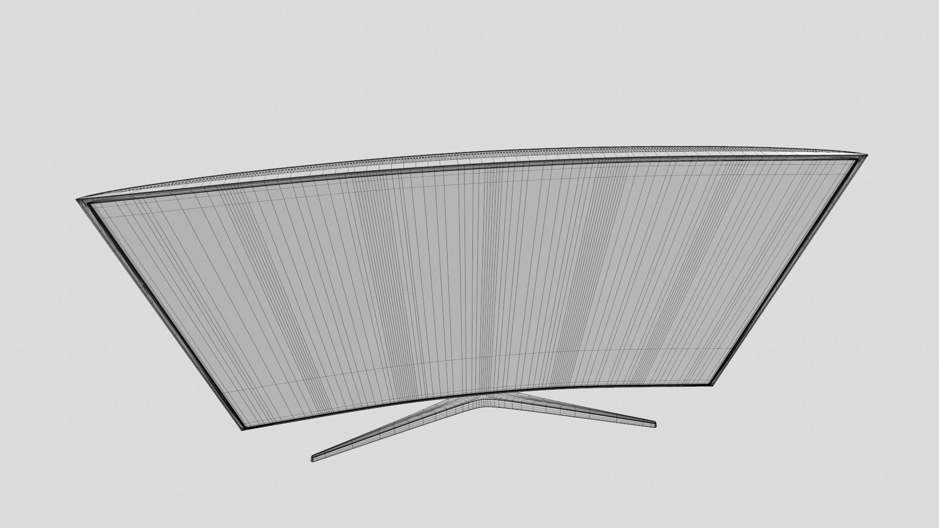Samsung Curved Led TV 3D model_14