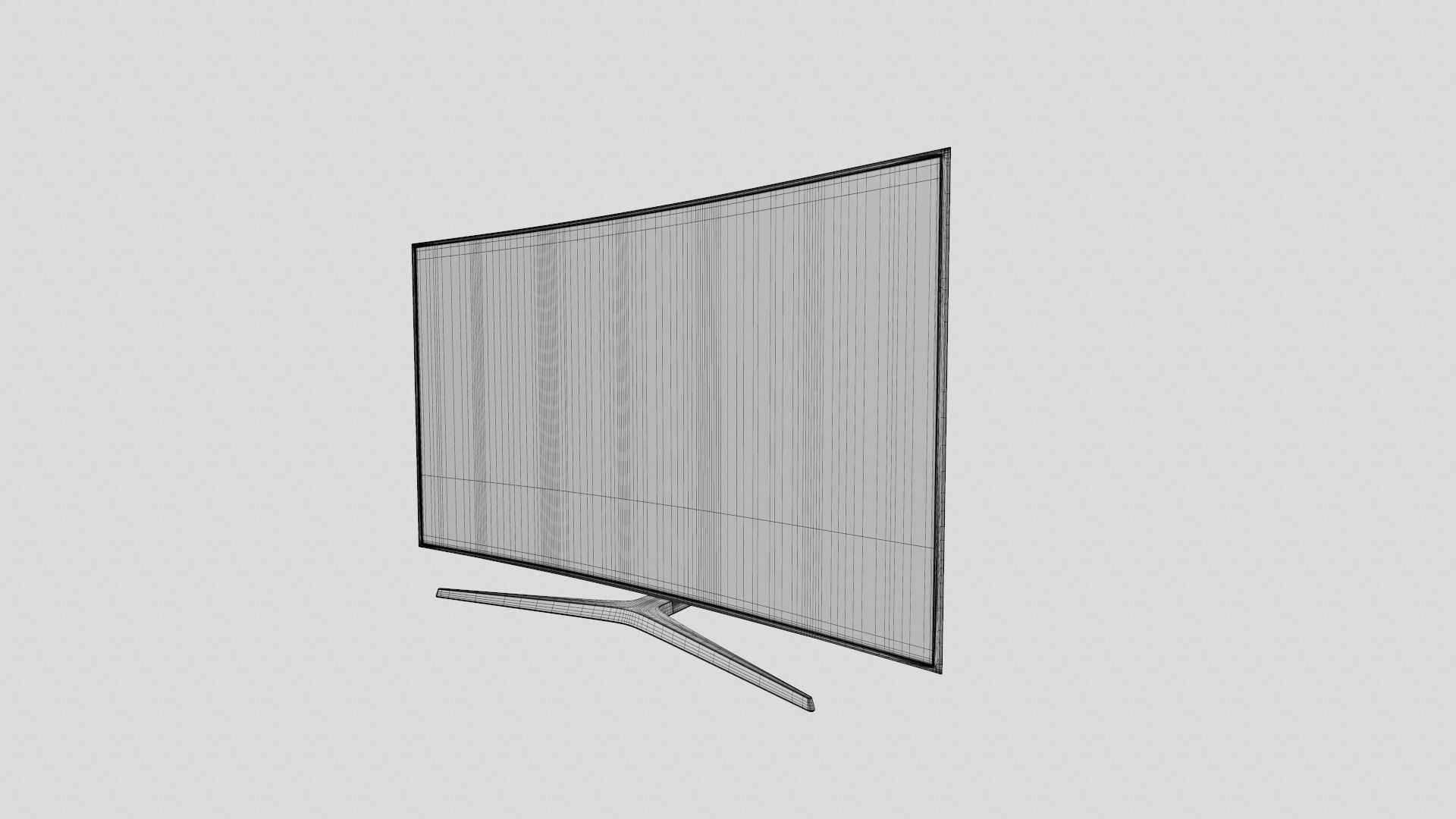 Samsung Curved Led TV 3D model_13