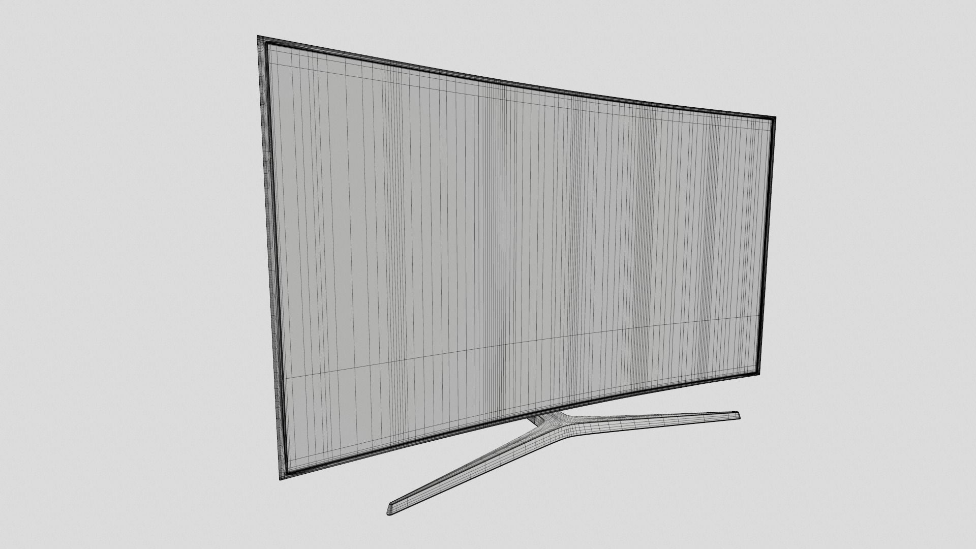 Samsung Curved Led TV 3D model_11