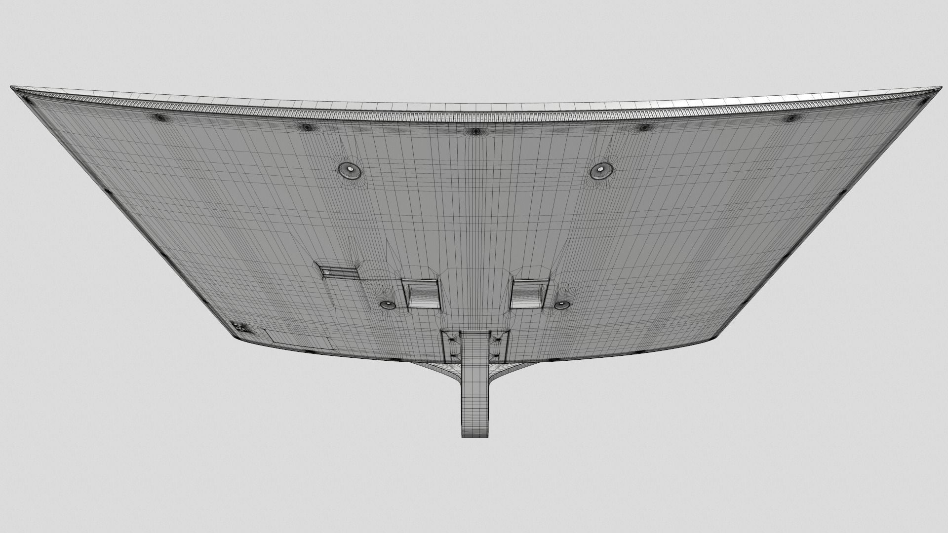 Samsung Curved Led TV 3D model_15