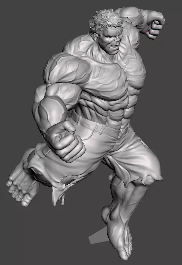 Angry Hulk 3D model ready for printing STL 3D print model