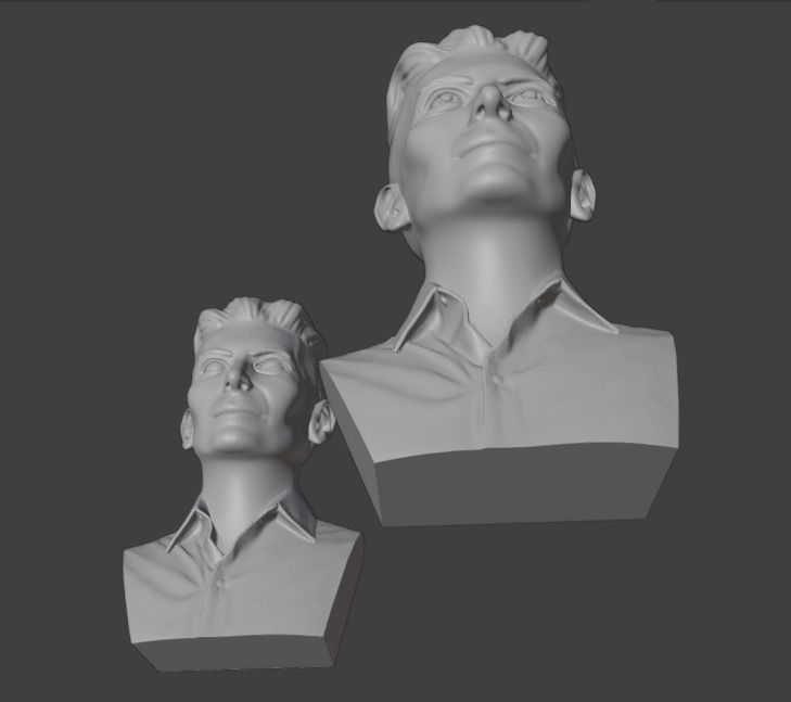 Tilda Swinton 3D print model_7