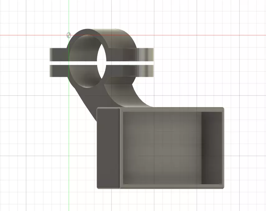 Takegawa LCD holder for digital oil cooler temp sensor 3D print model_0