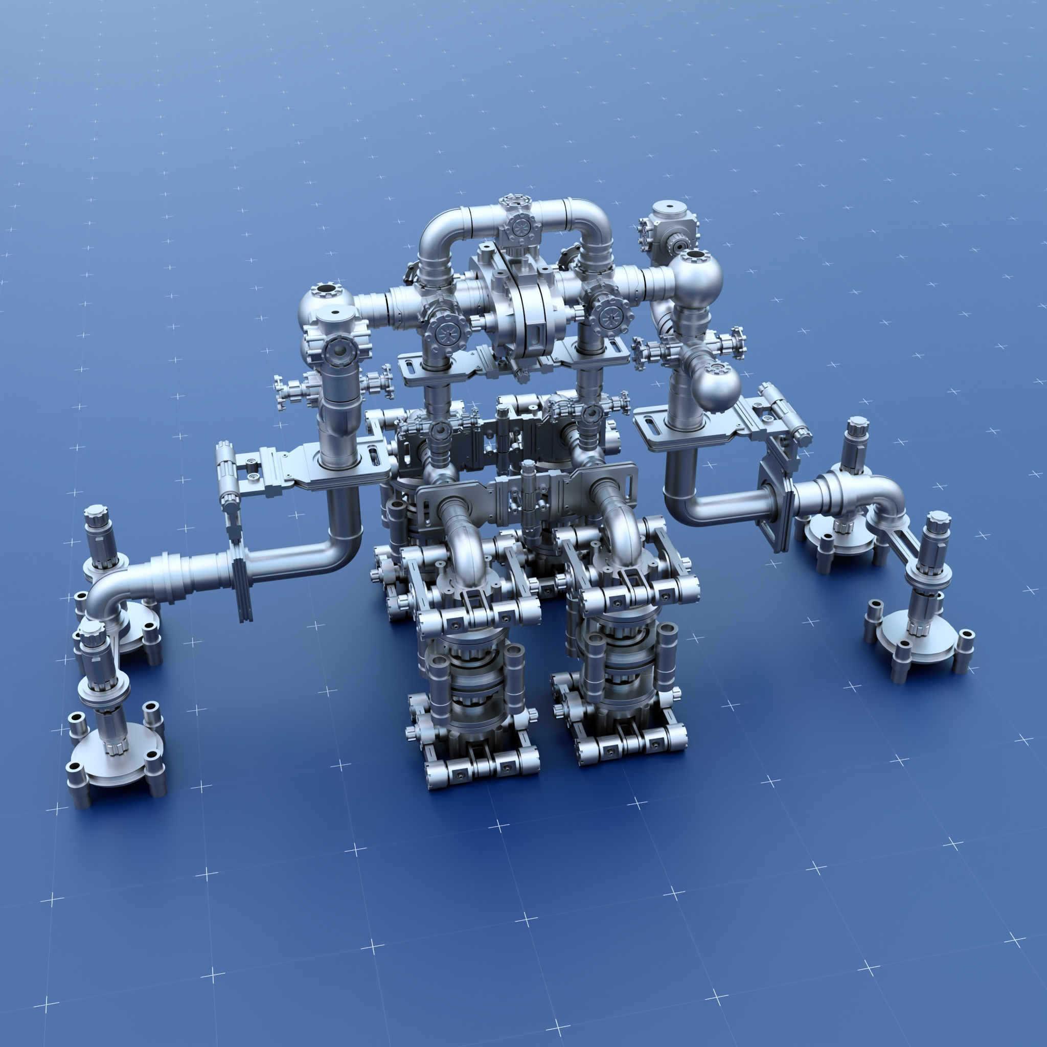 Sci-Fi Greeble Kitbash Pack 125 Models 3D model_1
