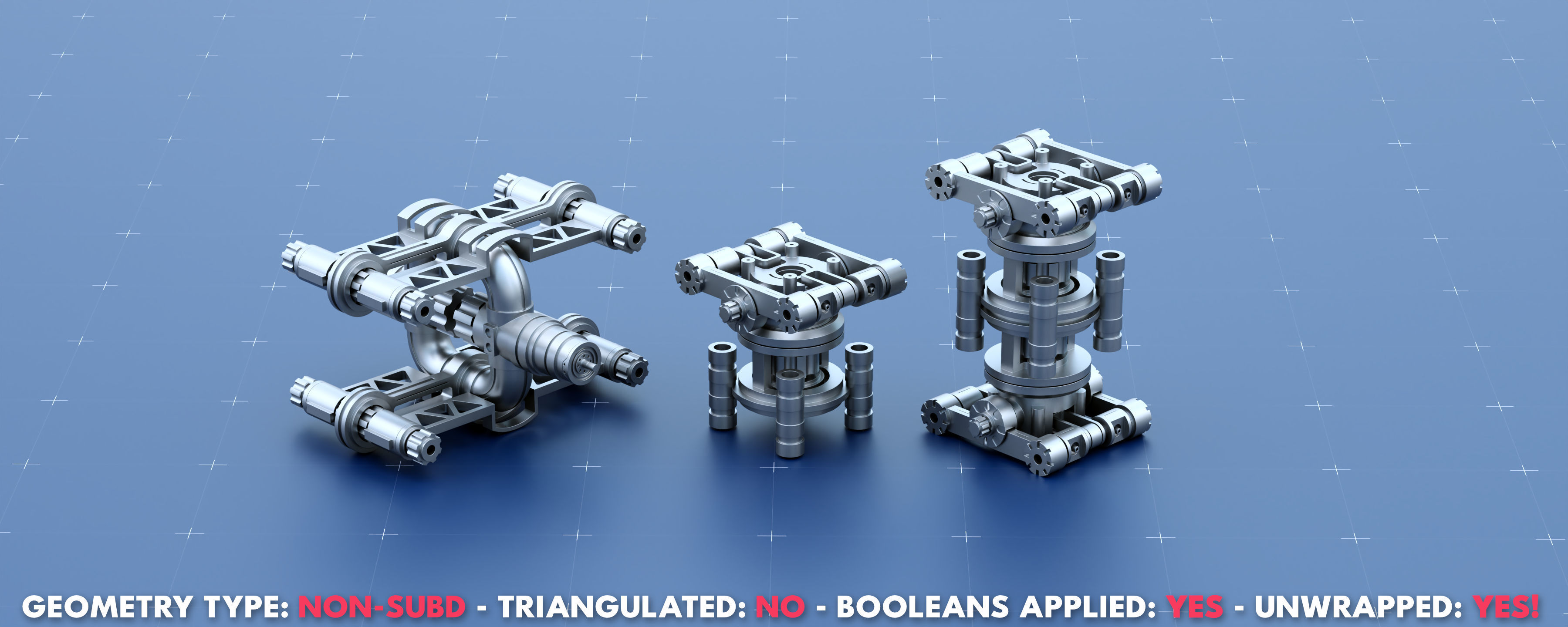 Sci-Fi Greeble Kitbash Pack 125 Models 3D model_5