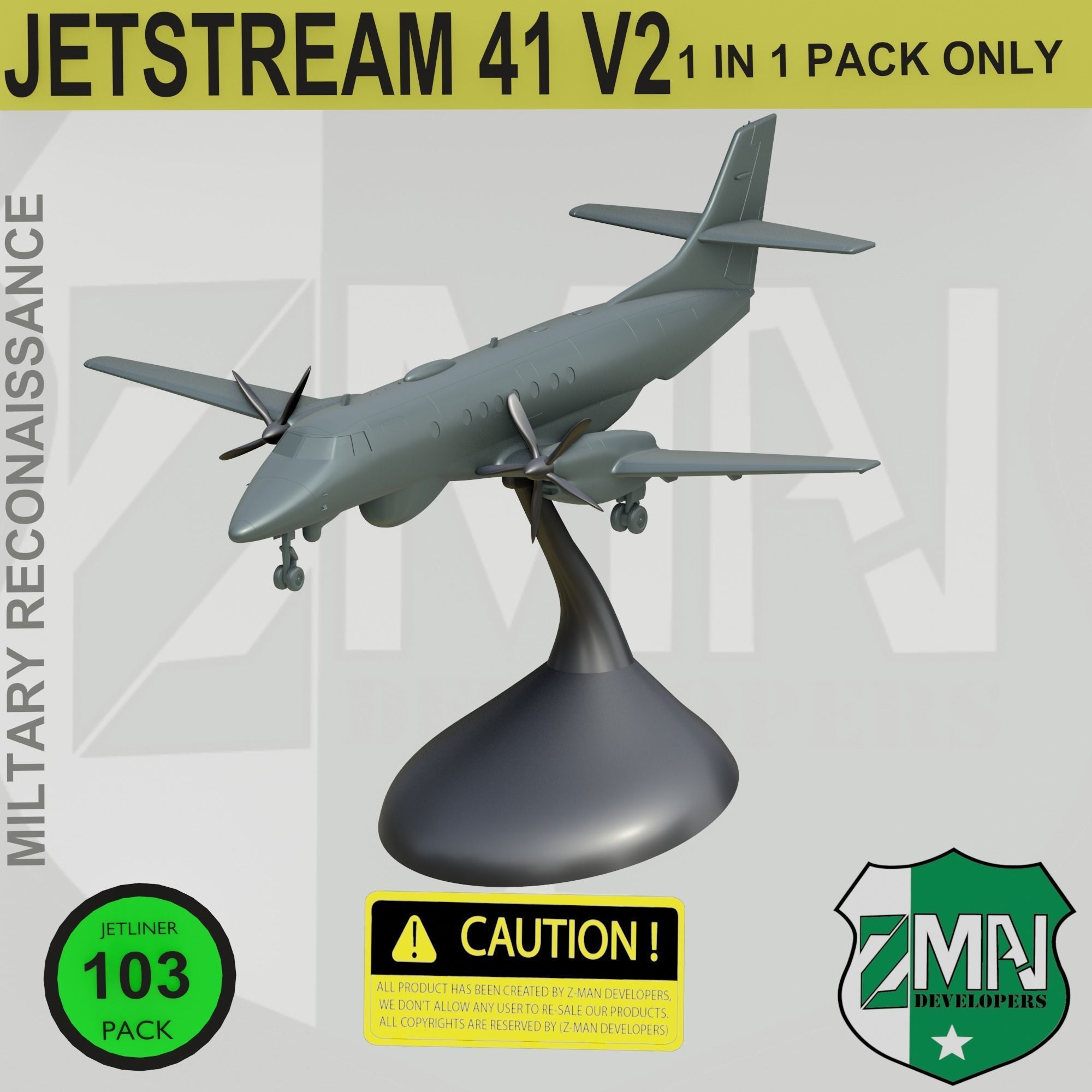 BAE JETSTREAM 41 V2 3D print model_1