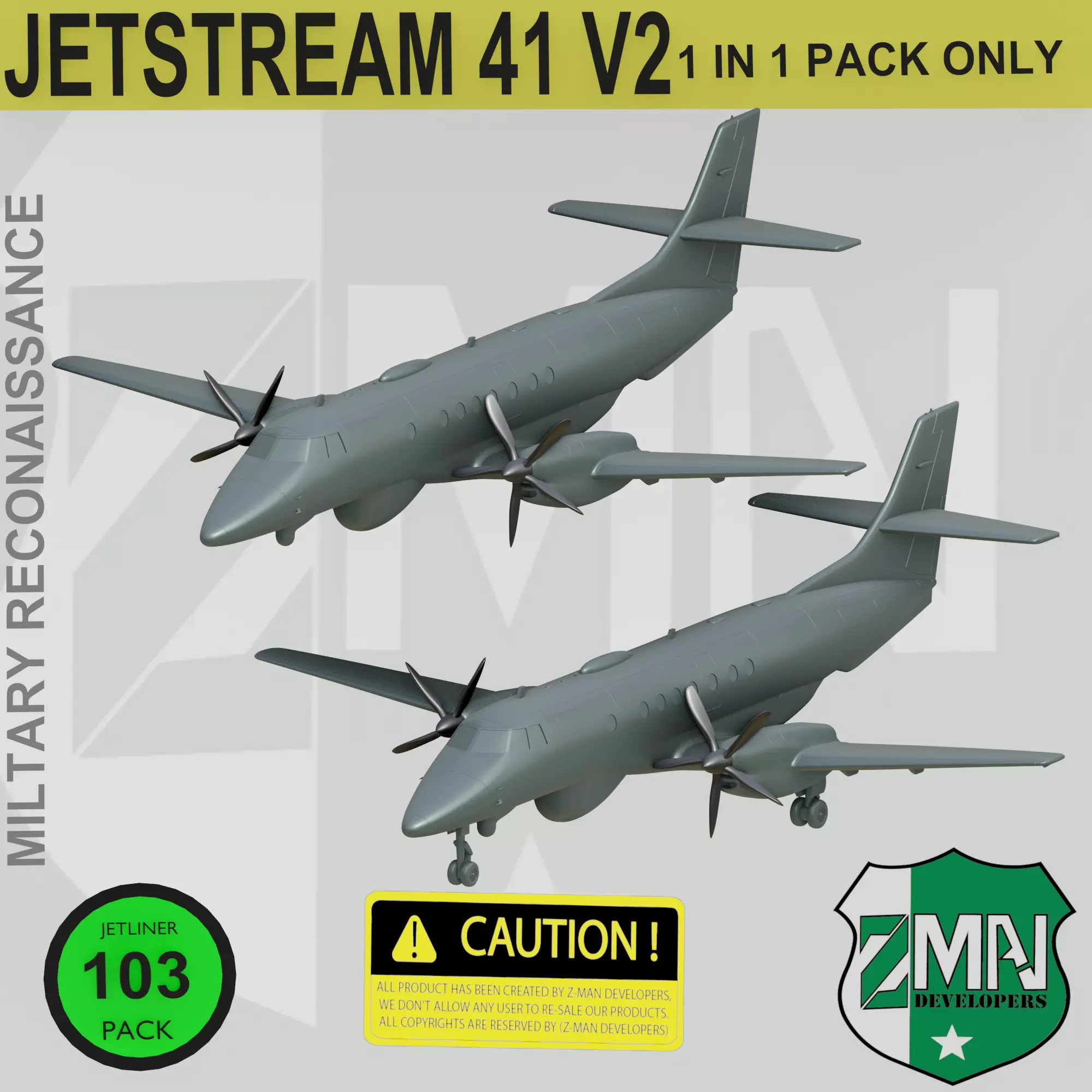 BAE JETSTREAM 41 V2 3D print model_0