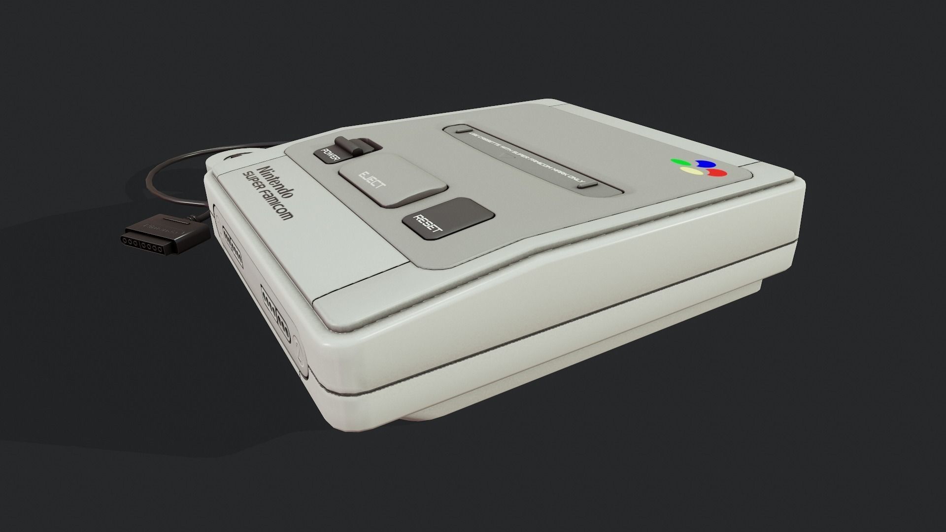 Game Console - Tutorial Included 3D model_4