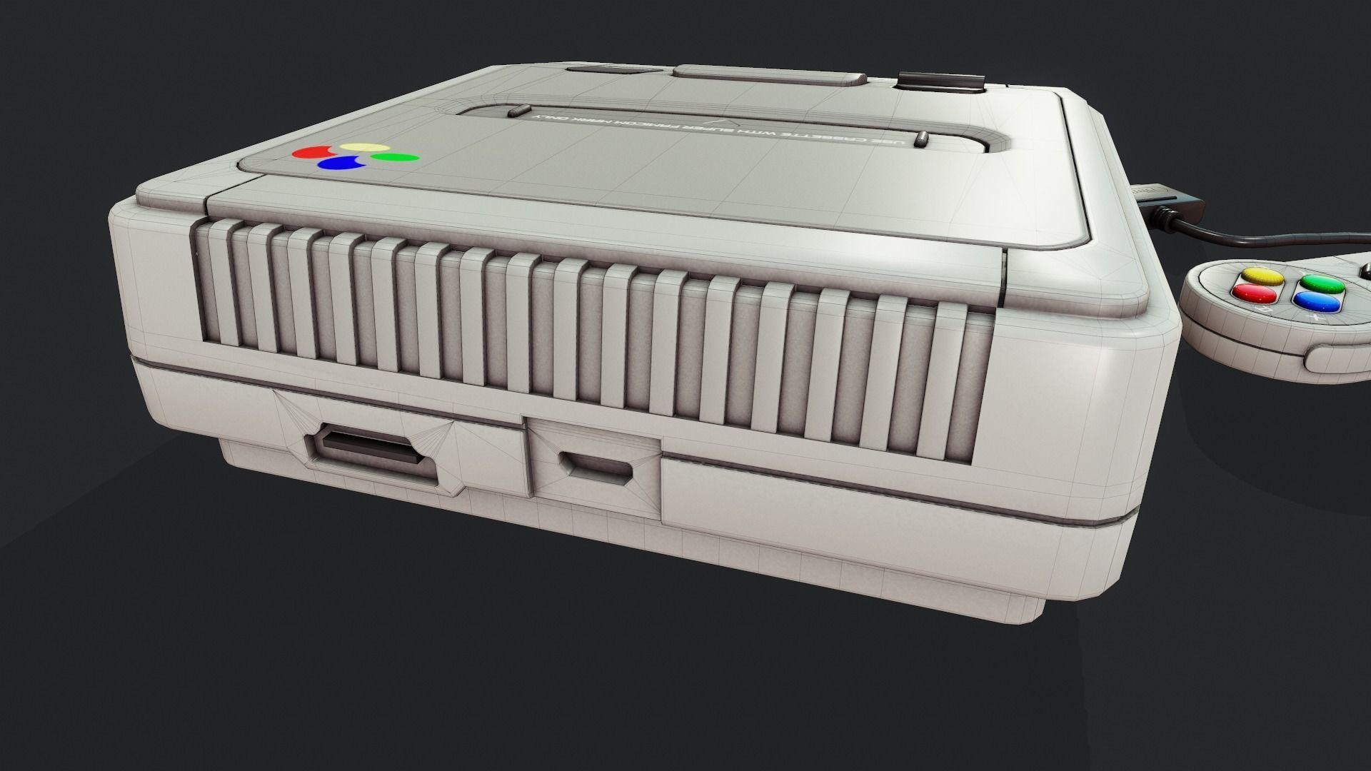 Game Console - Tutorial Included 3D model_11