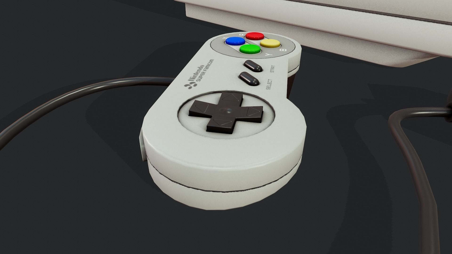 Game Console - Tutorial Included 3D model_8