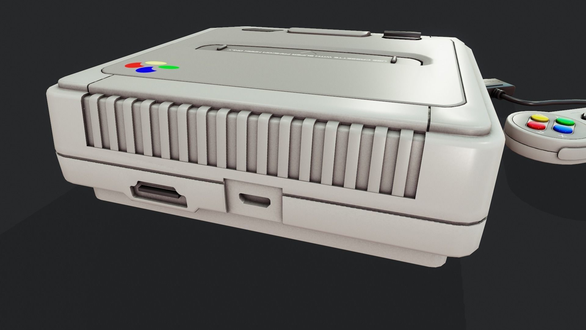 Game Console - Tutorial Included 3D model_10