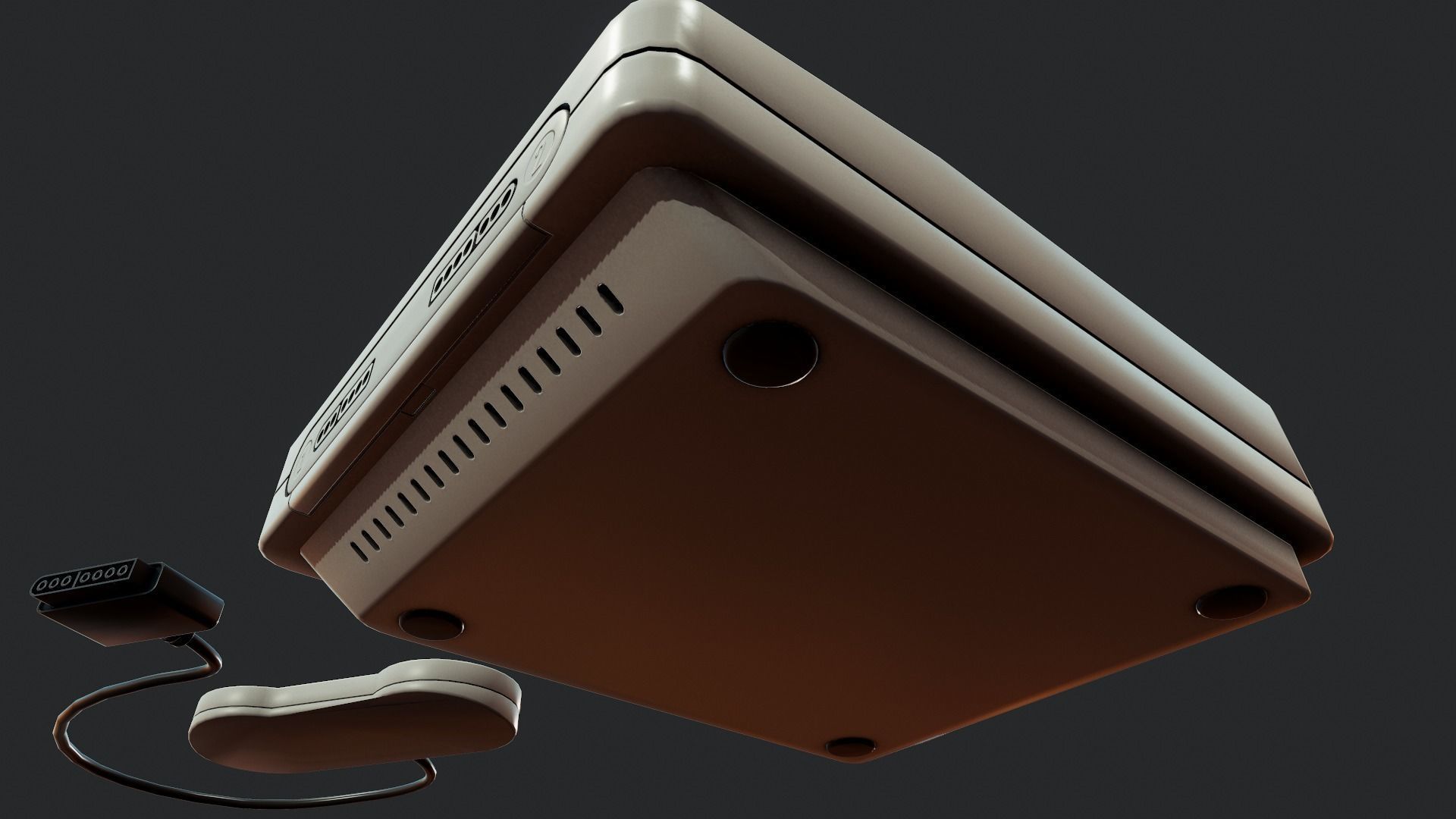 Game Console - Tutorial Included 3D model_12