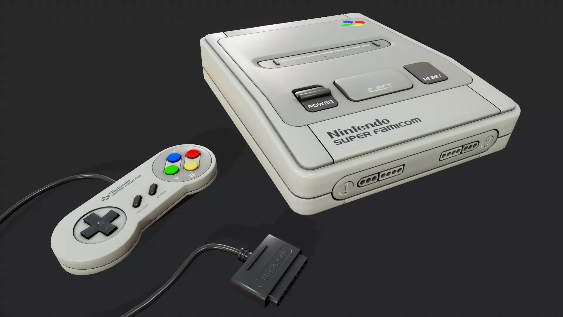 Game Console - Tutorial Included 3D model_0
