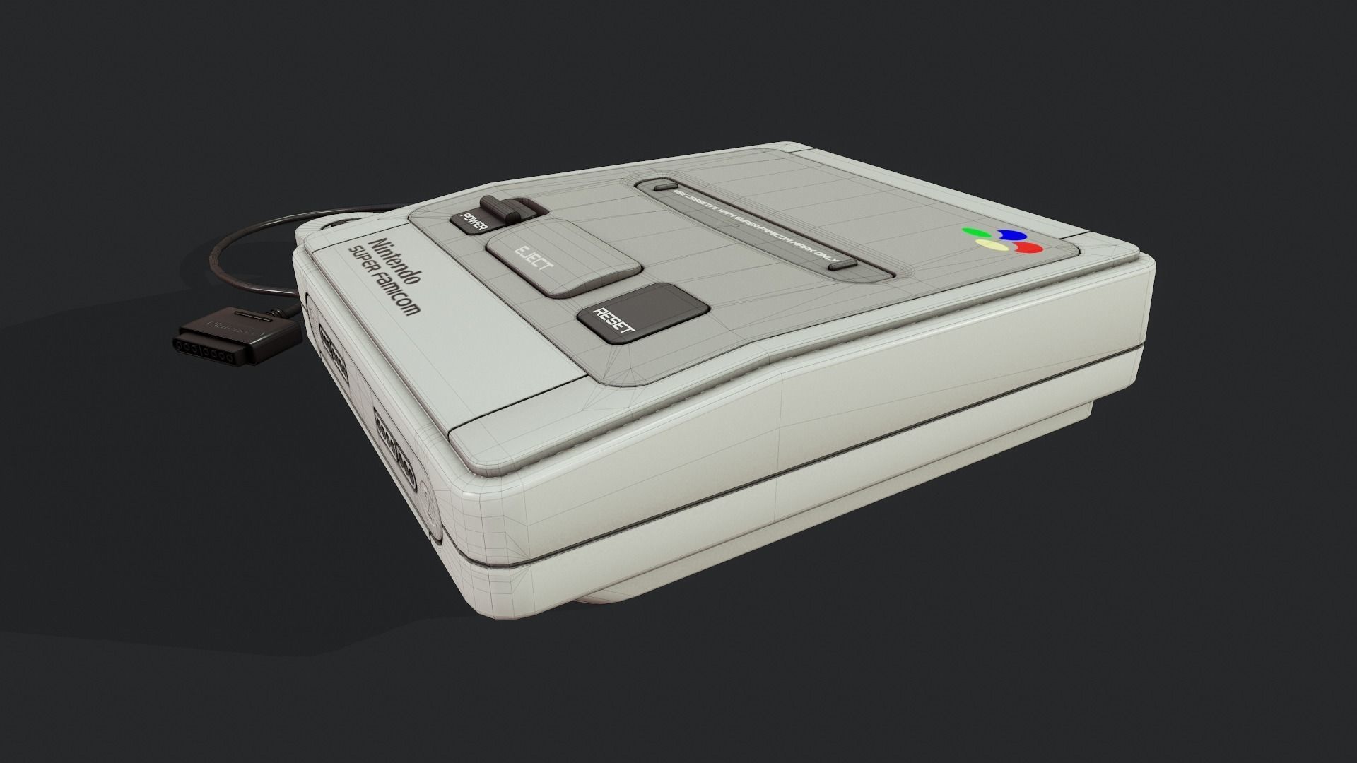 Game Console - Tutorial Included 3D model_5