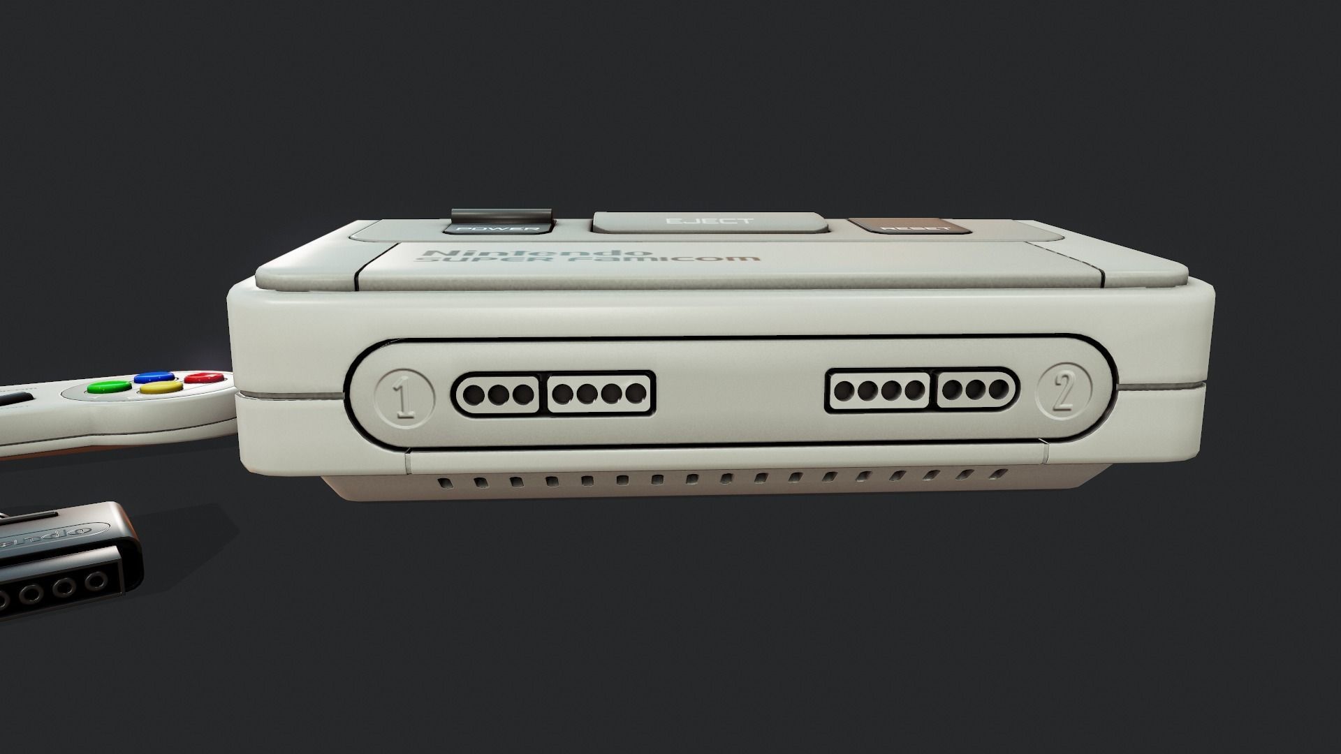 Game Console - Tutorial Included 3D model_6
