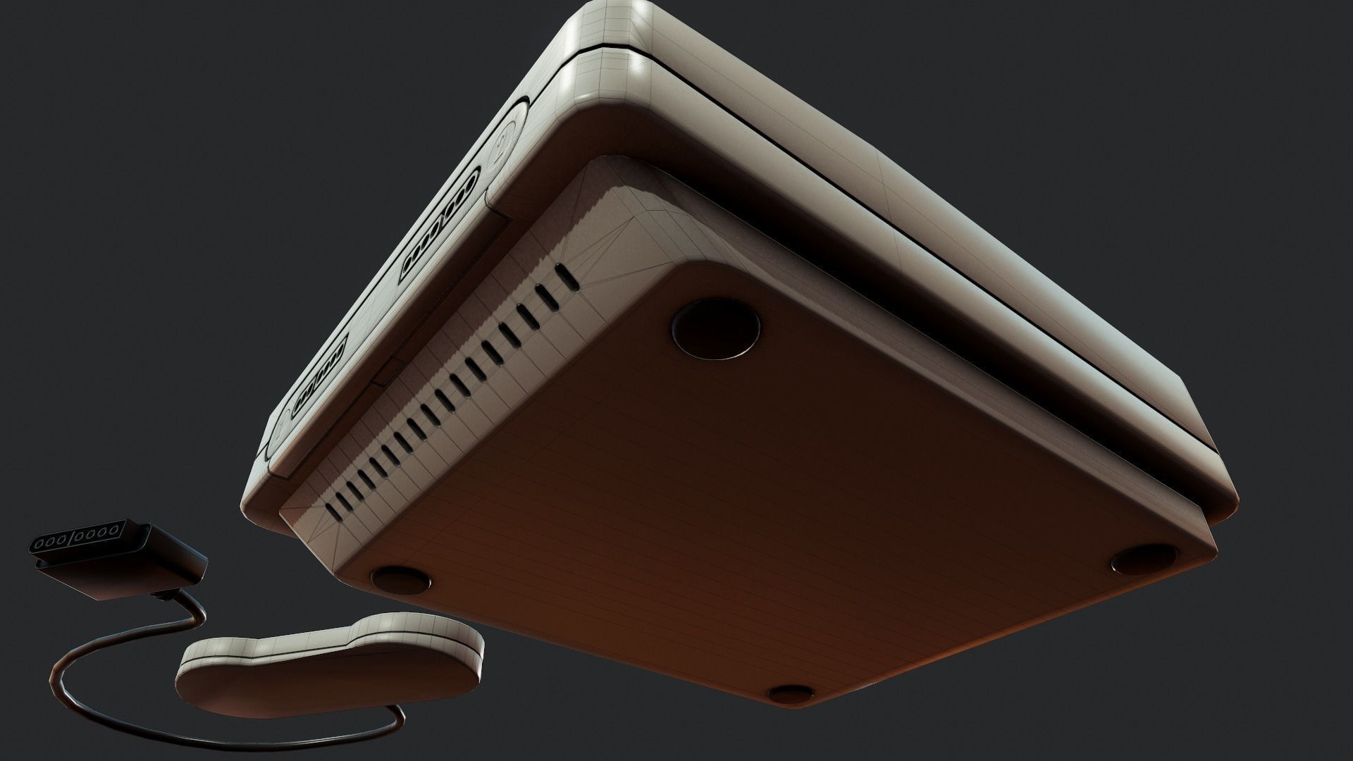 Game Console - Tutorial Included 3D model_13