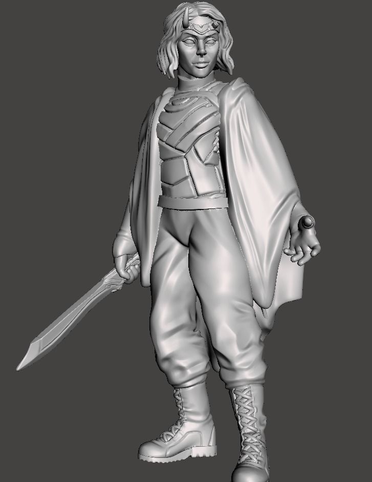 chaos goddess 3d printing STL model ready 3D print model_3