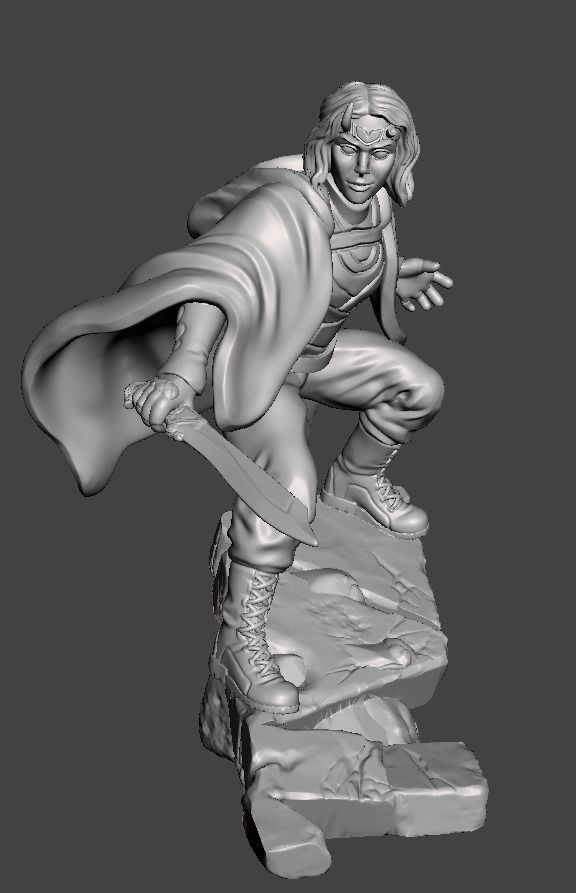 chaos goddess 3d printing STL model ready 3D print model_1