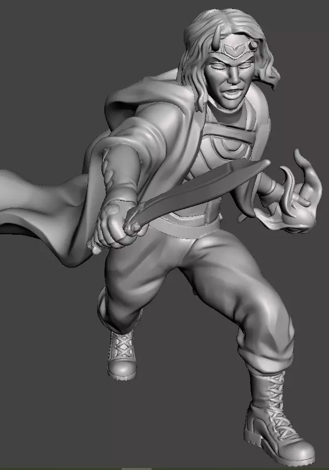 chaos goddess 3d printing STL model ready 3D print model_0