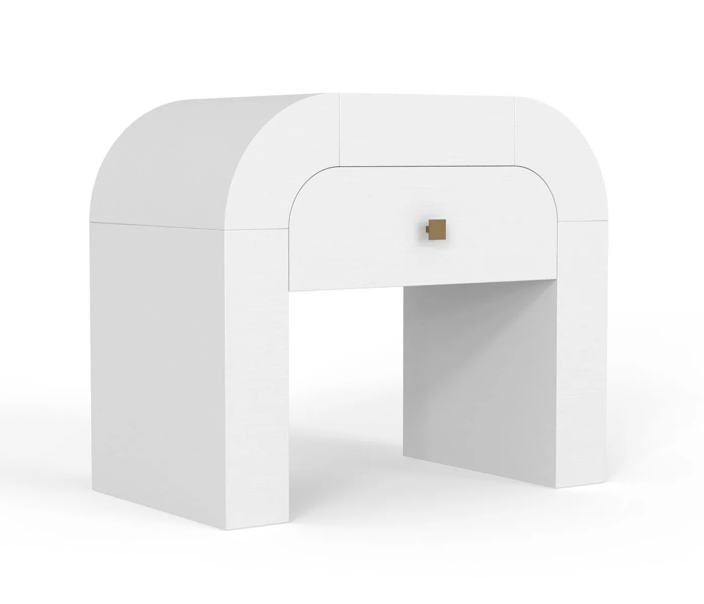 Hump White Nightstand 3D model