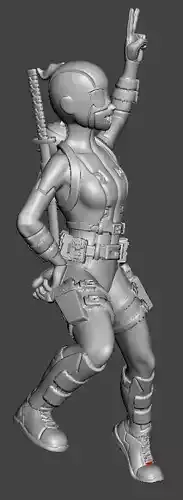 Fan Girl 3d printing ready STL model  3D print model