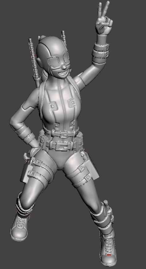 Fan Girl 3d printing ready STL model  3D print model_1