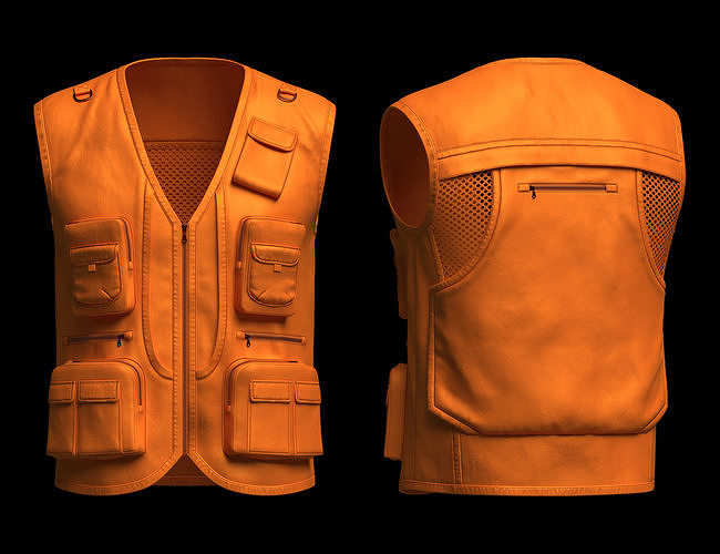 Utility waistcoat 3D model