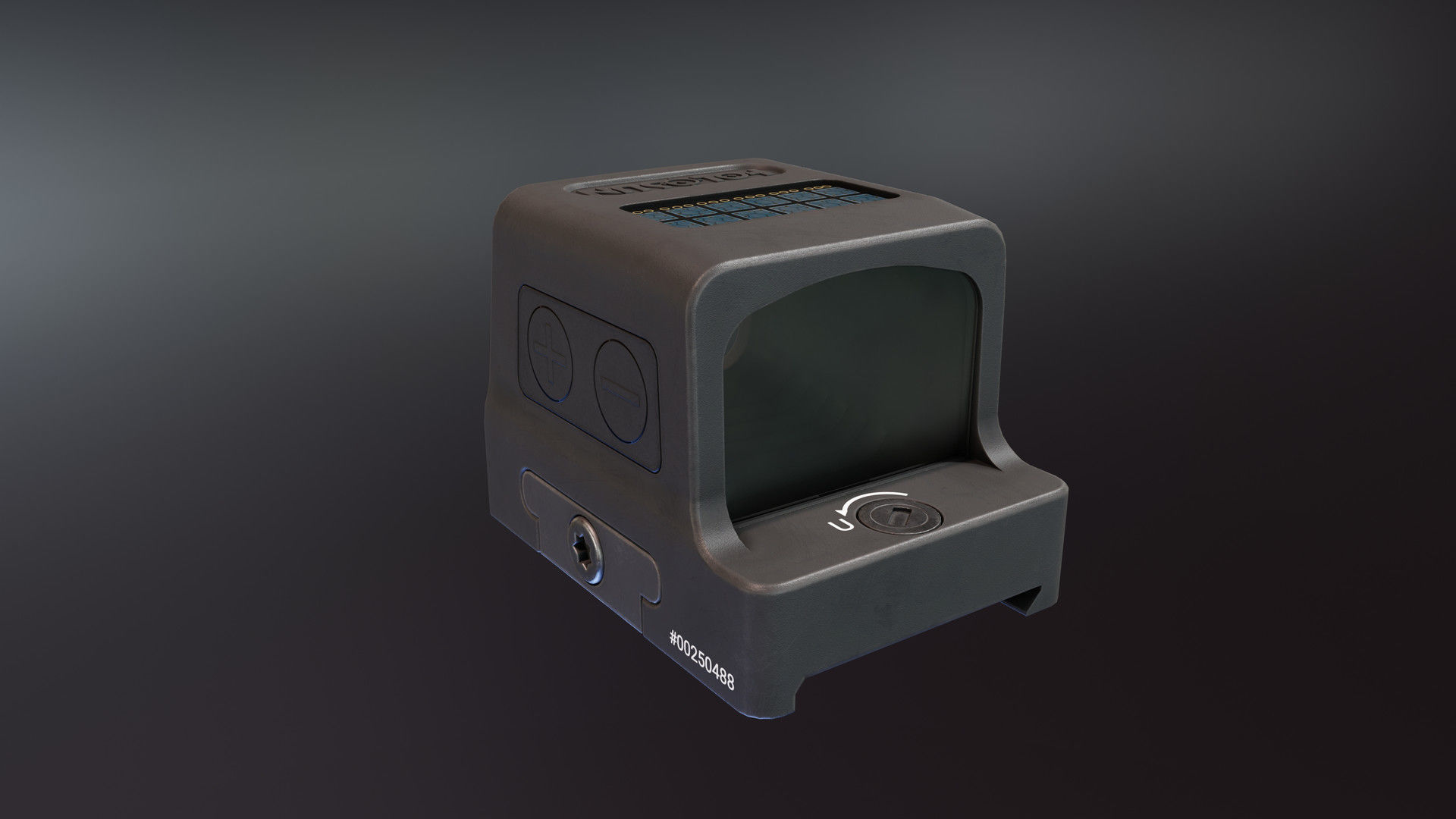 Holosun HE509T X2 Low-poly 3D model_1